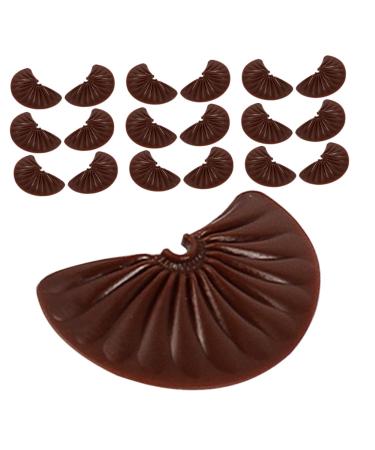 HEMOTON 24pcs Imitation Chocolate Chips Interesting Fake Chocolate Multi-function Fake Chocolate Simulated Decorative Chocolate Decor Chocolate Models Material Food Play Pvc 3.50X2.50X0.20CM 1