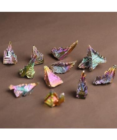 Home 1pcs Natural Bismuth Tower Metal Pyramid Stones Gemstone Reiki Stone Collection Home Decor Crystals Full of Texture (Size : 10-20g) - Buy Online on SooperMarket.com