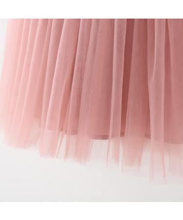 PythJooh Baby Girl Tulle Dress with Butterfly Wings Tutu | Sleeveless Princess Dress for Toddlers | Daisy Stars Sundress for 0-4 Years | 2-3 Years, Dusty Pink - Buy Online on SooperMarket.com