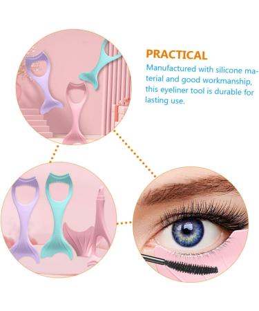 Mikinona In Tool Stencil Make Reusable Silica Silicone with Gel Wear-resistant and Women Protection Eyeliner 15X5.7CM Pink - Buy Online on SooperMarket.com