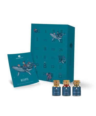Ankerkraut Premium Advent calendar the plus variant of the calendar 24 delicious spice surprises in spice jars and bags 1.5 kg for women and men as a gift premium plus