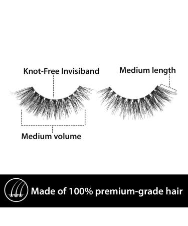 Ardell Remy Lash 778 Premium Grade Remy Hair False Lashes - 4 Pairs | Invisiband | Pack of 4 - Buy Online on SooperMarket.com