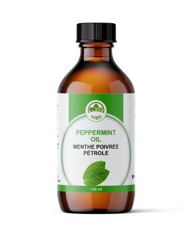 Yogti Canadian Brand Peppermint Oil with Dropper 120 ml (Pack of 1)