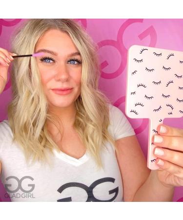 GladGirl Mini Handheld Lash Mirror - Pink | Portable and Easy-to-Use - Buy Online on SooperMarket.com