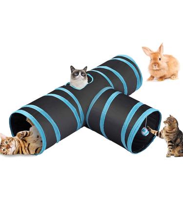 Cat Tunnel Rabbit Tunnel Cat Toy 3 Ways Foldable Tunnel Toy Pet Play Tunnel Tube For Kittens Puppies Rabbits Small Dogs