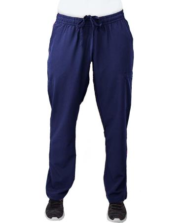 Green Town Women's Nurse Scrub Set GT4FLEX Straight Leg Cargo V-Neck, Navy/Indigo, Size Medium - Buy Online on SooperMarket.com