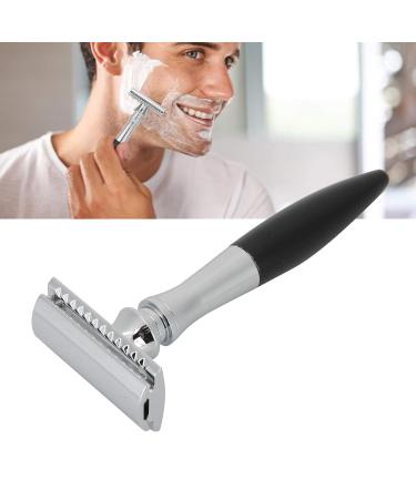 Double Edge Razor Plane - Durable Stainless Steel Manual Razor for Men (Black) | Perfect Shave Reusable & Eco-Friendly - Buy Online on SooperMarket.com