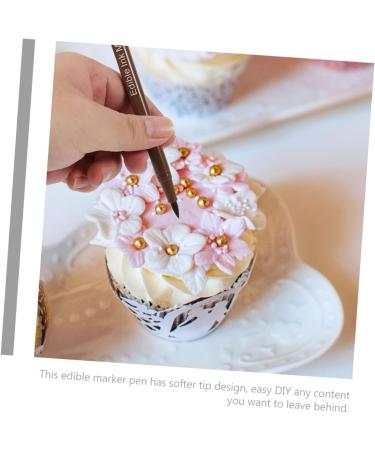 HOLIDYOYO 6pcs Cake Boxes Biscuits Decor Portable Edible Pens Portable Edible Markers Edible Cake Pens Plastic - Buy Online on SooperMarket.com