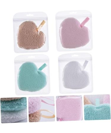 FOMIYES 12 Pcs Heart Shape Makeup Remover Puffs - Soft Cleansing Wipes & Cotton Pads for Effortless Makeup Removal - Ideal Facial Sponge & Makeup Supplies - Buy Online on SooperMarket.com
