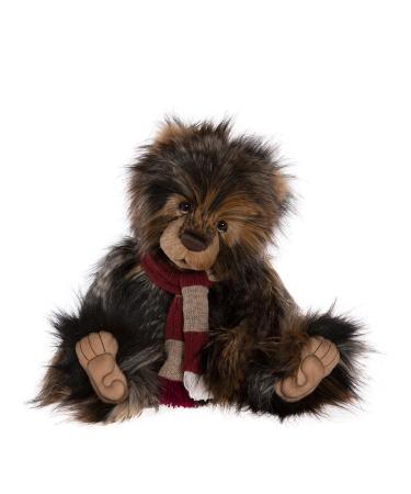 Charlie Bears Treacle Toffee | 2023 Long Fluffy Plush Collectable Jointed Teddy Bear With Scarf Accessory