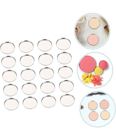 Beavorty 100 Pcs Eye Shadow Disk Eyeshadow Makeup Pans Diy Cosmetic Pallet Miss Plate Stainless Steel - Buy Online on SooperMarket.com
