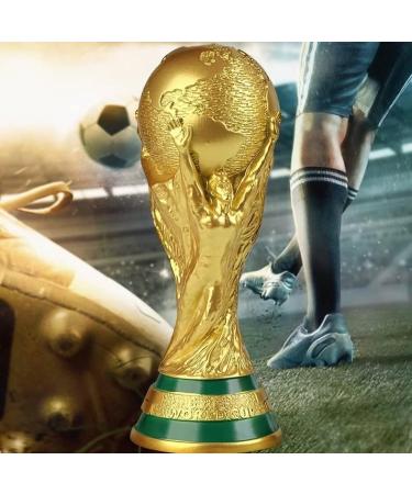 iRojalh World Cup Trophy Replica - 8.3''/10.62''/14.17'' Gold Resin Soccer Collectible for Sports Fans - Buy Online on SooperMarket.com