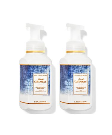 Bath & Body Works Fresh Getaway Gentle Foaming Hand Soap 8.75 Ounce 2-Pack (Fresh Getaway) 1.25 pounds Fresh Getaway 8.75 Ounce