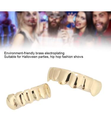 Shop Gold Hip Hop Grillz - Temporary Dentures & Bling Teeth Decoration for Halloween & Parties - Buy Online on SooperMarket.com