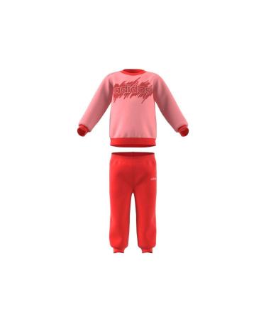 adidas Baby Boys I Lin Jogg Ft Tracksuit 74 (6/9 Months) Rosglo / Roalre