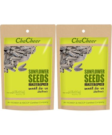 Chacha -roasted salted sunflower seeds.A delicious hearty snack from China.Premium quality.Contents: 1 x 130 g.(Pack with 2) 130 g (2 pack)