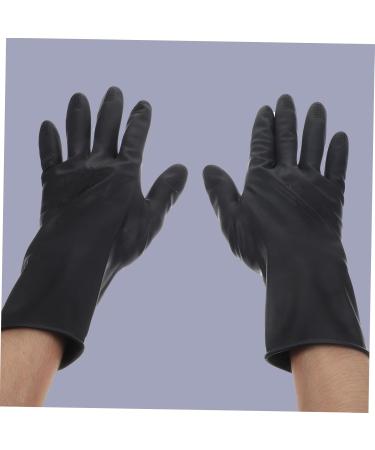 Gogogmee 3 Pairs Hair Shampoo Gloves Black Rubber Gloves Reusable Men Shampoo Dying Man Tool Belt Hair Dye Large - Buy Online on SooperMarket.com