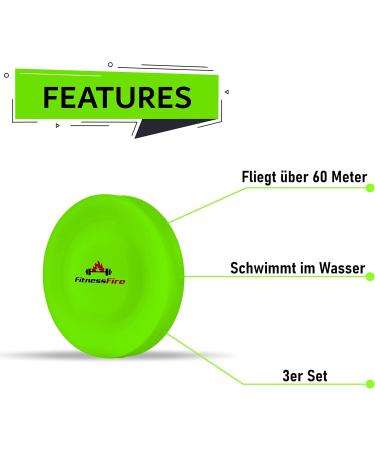 3 Set Mini Frisbee - Fly Over 60 Meters | Trendy & Colorful Alternative to Standard Frisbees - Shop Internationally! - Buy Online on SooperMarket.com