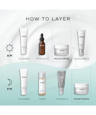 Medik8 Total Moisture Daily Facial Cream Hyaluronic Acid Moisturiser Day & Night Face Cream Clinically Proven Instant Deep & Lasting Moisturisation Fragrance-Free For All Skin Types 50 ml 50ml - Buy Online on SooperMarket.com
