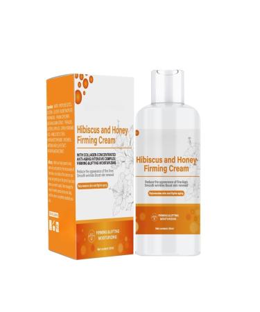 Hibiscus and Honey Firming Cream Skin Tightening Lotion for Face & Body Double Chin Reducer Neck Firming Cream with Collagen Firming & Lifting Reduces Wrinkles and Fine Lines