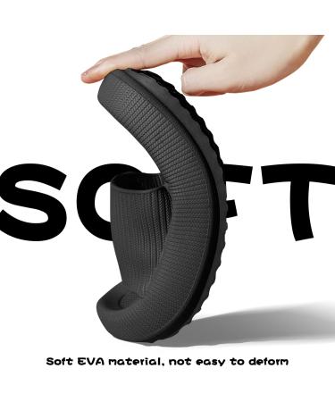 Calish Cozislides Bathing Shoes for Men & Women - Original Cloudyzz Slide-Resistant Flip-Flops Summer Slippers Indoor/Outdoor 38/39 EU - Black - Buy Online on SooperMarket.com