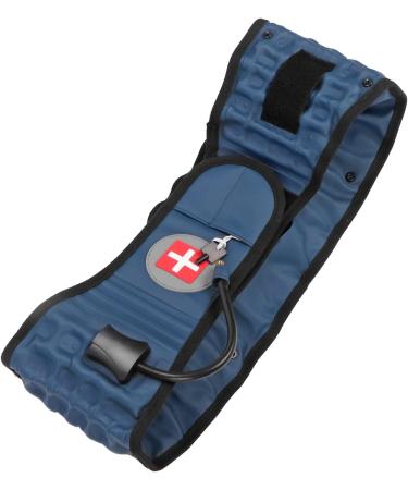 Inflatable Decompression Belt for Back Pain Relief | Professional Lumbar Support - Blue - Buy Online on SooperMarket.com