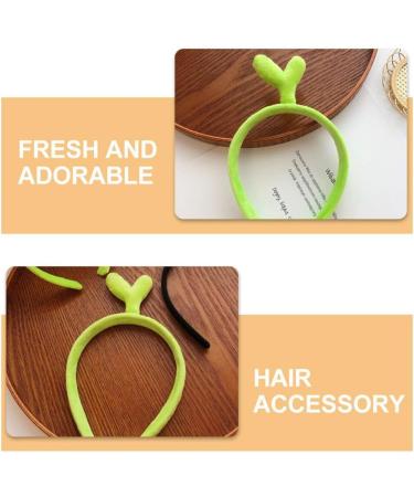 minkissy Bean Sprouts Headband Funny Headpiece Cosplay Headband Cute Headband Women Sprouts Headband Hair Accessories for Party Cosplay - Buy Online on SooperMarket.com
