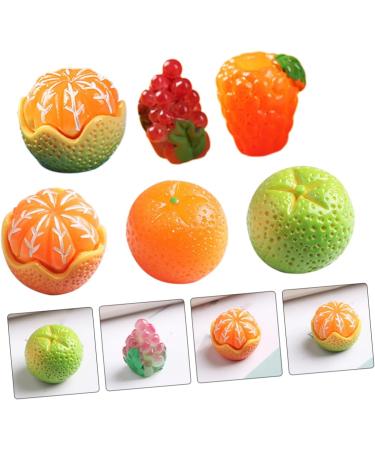 CORHAD 24pcs Artificial Fruit Doll Fruits Lemon Slice Model Fruits Cake Topper Realistic Grape Props Lifelike Grape Props Hairclips Photo Frames Ornaments Material Phone Case Resin Child - Buy Online on SooperMarket.com