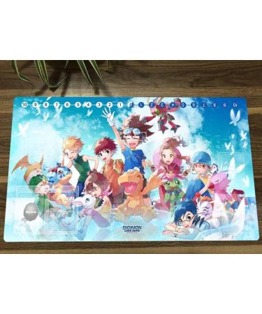 Digimon Adventure Anime Trading Card Game Playmat with Card Zones + Free Bag - Buy Online on SooperMarket.com