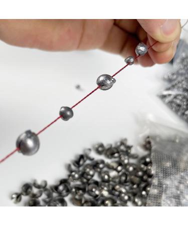 FREE FISHER 500Pcs Removable Split-Shot Lead Sinking Fishing Sinkers 0.4g - Buy Online on SooperMarket.com