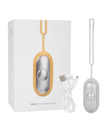 Sleep Aid Device USB Charging Microcurrent Holding Sleep Instrument Anxiety Pressure Relief Sleep Aids for Adults for Patients with Insomnia and Anxiety (Silver)