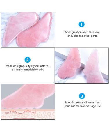 Quartz Wing Scraping Board - Crystal Facial Massage Tool for Beauty Therapy & Skincare - Buy Online on SooperMarket.com