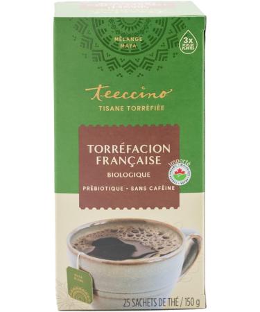 Teeccino Herbal Tea French Roast Rich & Roasted Herbal Tea That s Caffeine Free & Prebiotic for Natural Energy Coffee Alternative 25 Tea Bags - Buy Online on SooperMarket.com