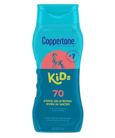 Coppertone Spf#70 Kids Lotion 8 Ounce (237ml) (Pack of 3)