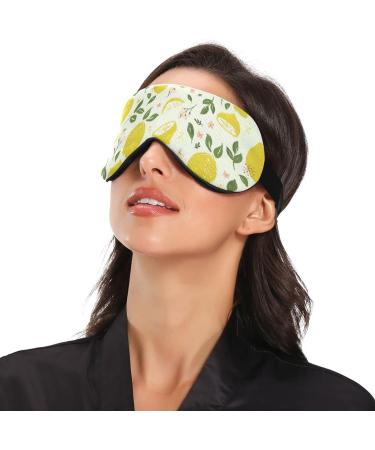 WELLDAY Yellow Lemon Sleep Mask: Soft Comfort Eye Shade Cover for Men and Women - Buy Online on SooperMarket.com