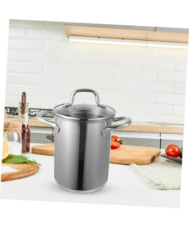 PRETYZOOM 1 Set Fry Pan Stock Pot with Strainer Basket Outdoor Chicken Fryer Fat Storage Can Mesh Steamer Basket Small Roasting Pan Deep Pan with Lid Stainless Steel Pot Soup Pot - Buy Online on SooperMarket.com
