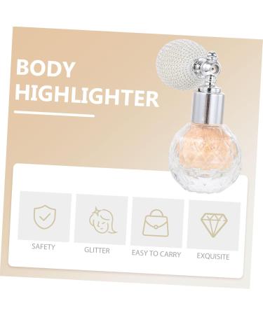 WOFASHPURET 1pc Body Air Bag Powder Hair Perfume Shimmering Face Powder Highlighter Sprayer Makeup Tools Glass Golden 1 count (Pack of 1) - Buy Online on SooperMarket.com