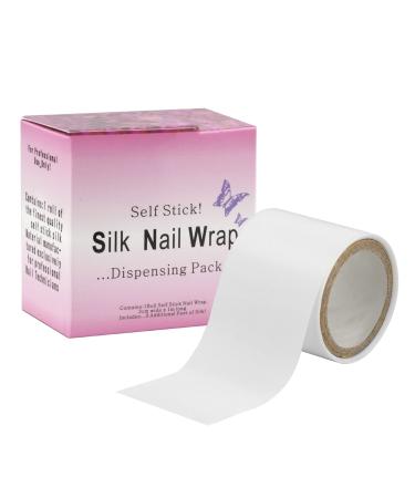 Self Stick Fiberglass Silk Wrap for Nail Repair Protector Nail Art Tool Reinforce Pack of 1 Weimob 1 Count (Pack of 1)