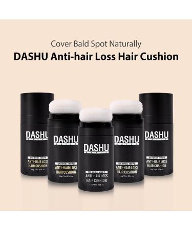 DASHU Daily Anti-Hair Loss Hair Cushion - Natural Brown .56oz | Thick & Full Hair - Sweat & Rain Resistant Dark Brown 16g - Buy Online on SooperMarket.com