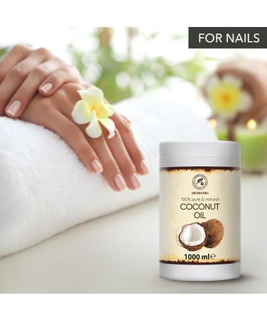 Coconut Oil 1000ml - Indonesia - Cocos Nucifera Oil - 100% Pure & Natural Cold Pressed - Unrefined Coconut Oil - Best Benefits for Skin - Hair - Face - Body Care - Unrefined Coconut Oils - Buy Online on SooperMarket.com