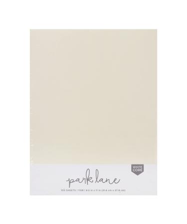 Cardstock 8.5 x 11 Paper Pack - 110 lb Yellow Ivory Cardstock Scrapbook Paper - Double Sided Card Stock for Crafts Embossing Cardmaking - 100 Sheets Ivory 8.5 x 11