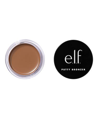 e.l.f. Putty Bronzer, Creamy & Highly Pigmented Formula, Creates a Long-Lasting Bronzed Glow, Infused with Argan Oil & Vitamin E, Honey Drip, 0.35 Oz (10g)