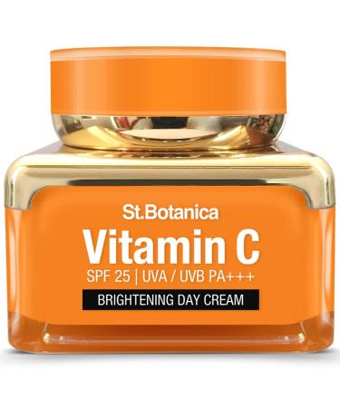 StBotanica Vitamin C Brightening Day Cream with SPF 30 - Radiant Skin 50g - Anti-Aging UVA/UVB Protection - Buy Online on SooperMarket.com