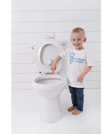 Toddler Target Adjustable Potty Toilet Bowl Training Learning Easy Fast Fun Motion Sensor Activated Bullseye Illuminated Laser Beam Nightlight - Buy Online on SooperMarket.com