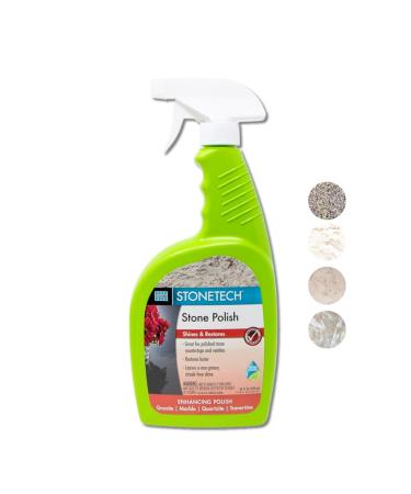 Professional Stone Polish for Stonetech - Ready to Use Spray for Effortless Stone Surface Shine and Enhancement - Restores Natural Luster and Protection for Marble Granite Quartzite & Travertine