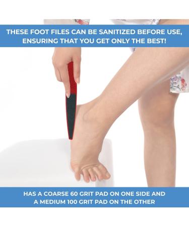 ForPro Red Panda Foot File 60/100 Grit Double-Sided Pedicure File for Feet and Heels - Large Size - Pack of 1 - Buy Online on SooperMarket.com