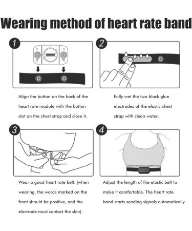 Yuandan Bluetooth Heart Rate Monitor Belt - Waterproof HR Sensor with Adjustable Replacement Tape - Compatible with ANT+ - Red - Buy Online on SooperMarket.com