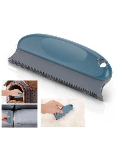 Molain animal hair remover brush dog hair remover for carpet clothing furniture sofa cars cat hair remover comb rubber brush for animal hair dog hair removal products dark blue