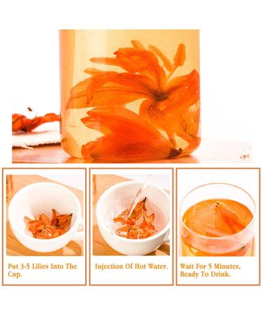 100% Pure Natural Lily Tea - Organic Dried Premium Lilies 35g | Health Benefits & International Shipping - Buy Online on SooperMarket.com