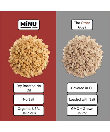 MiNU Organic Dry Roasted Unsalted Peanuts 16 oz - Keto Paleo Snack | MiNU Mindful Nutrition Superfood Protein Vegan NonGMO Gluten Free Valencia Peanuts - Buy Online on SooperMarket.com